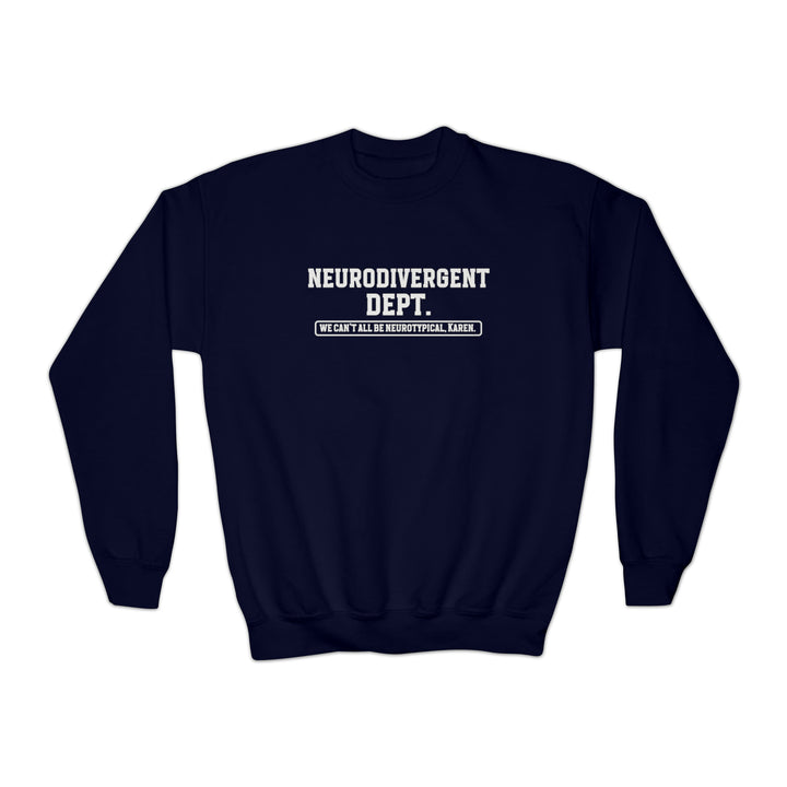 Kids Neurodivergent Dept. Sweatshirt