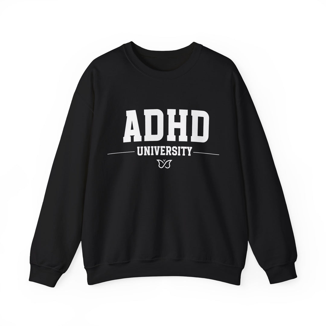 Adult ADHD University Butterfly Symbol Sweatshirt