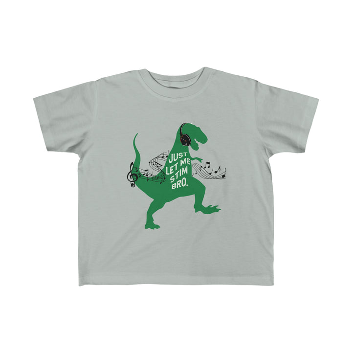 Toddler's T-Rex Just Let Me Stim Bro Black Music Notes Tee