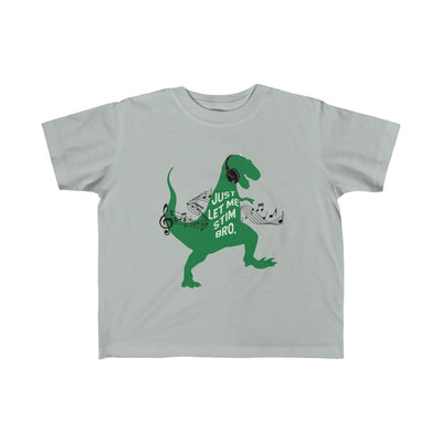 Toddler's T-Rex Just Let Me Stim Bro Black Music Notes Tee