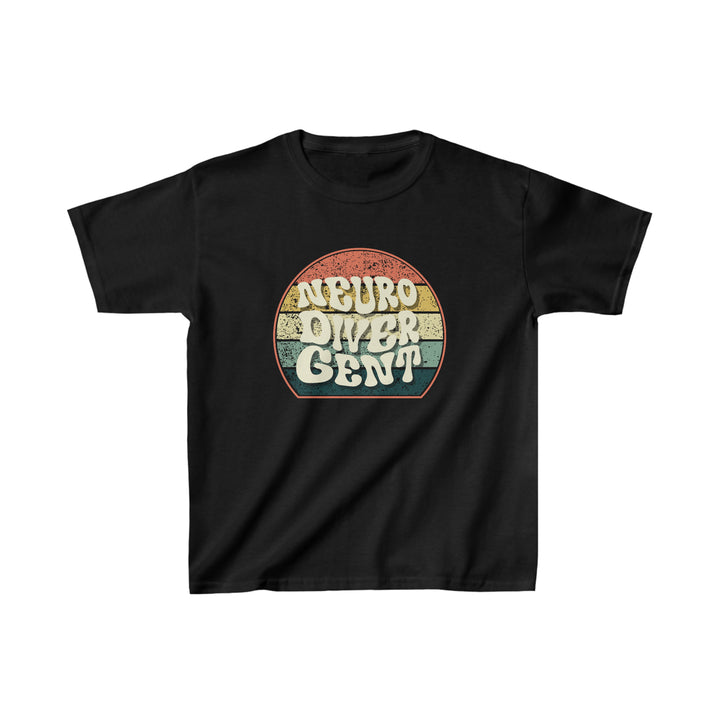 Kids Groovy Retro Neurodivergent Tee