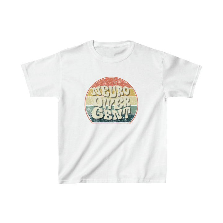 Kids Groovy Retro Neurodivergent Tee