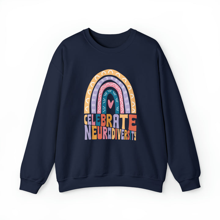 Celebrate Neurodiversity Rainbow Sweatshirt