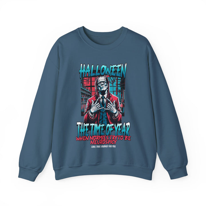 Adult Halloween When Normies Try to be Neurospicy Sweatshirt