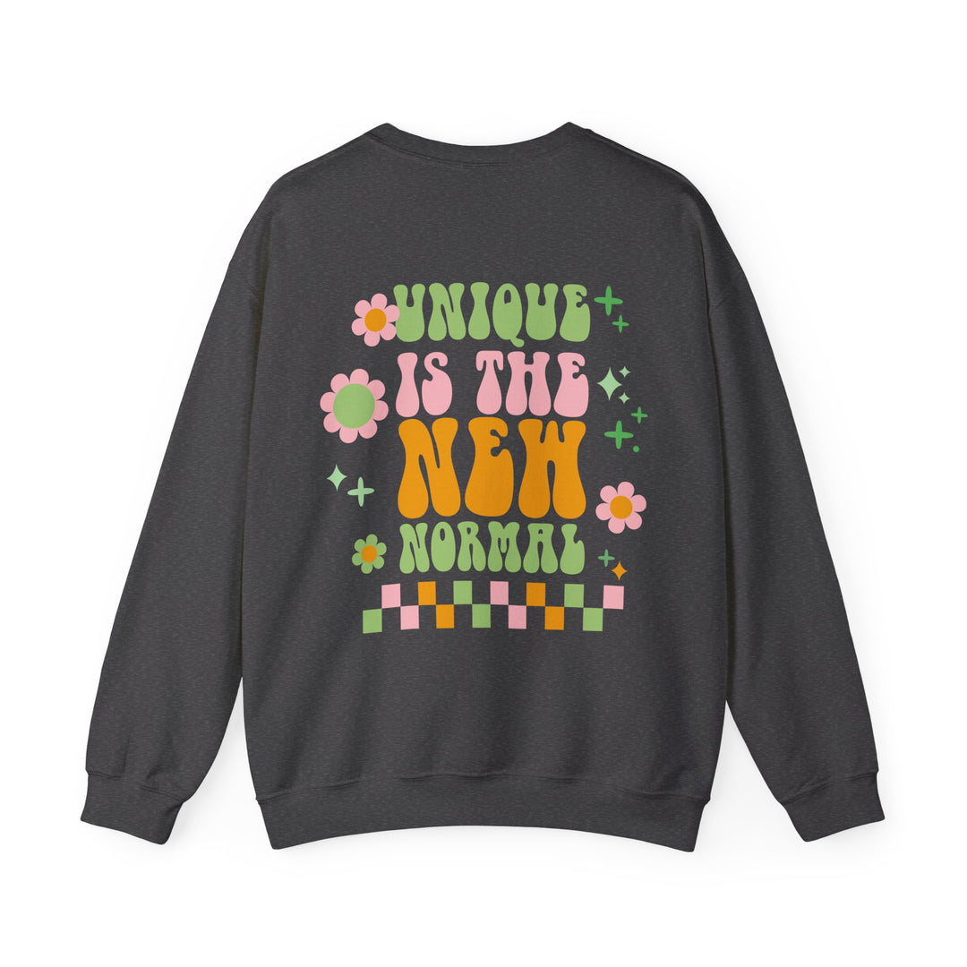 Adult Unique is the New Normal Front and Back Sweatshirt