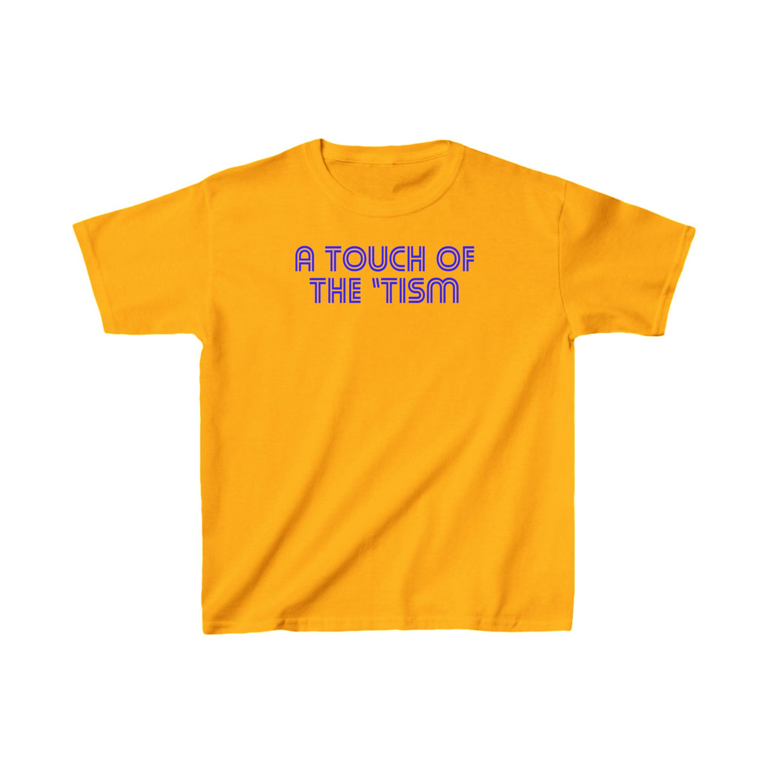 Kids Touch of the Tism Line Letters Tee