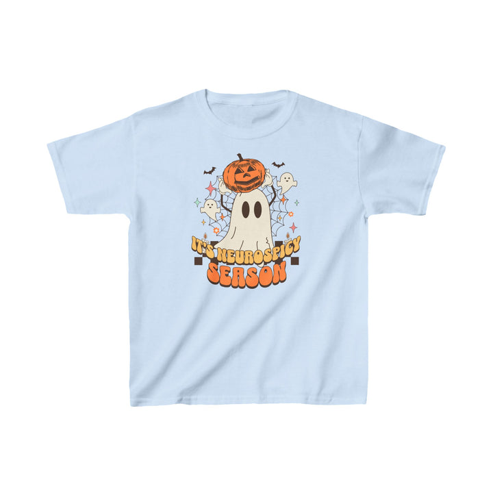 Kids Its Neurospicy Season Ghost and Pumpkin Tee