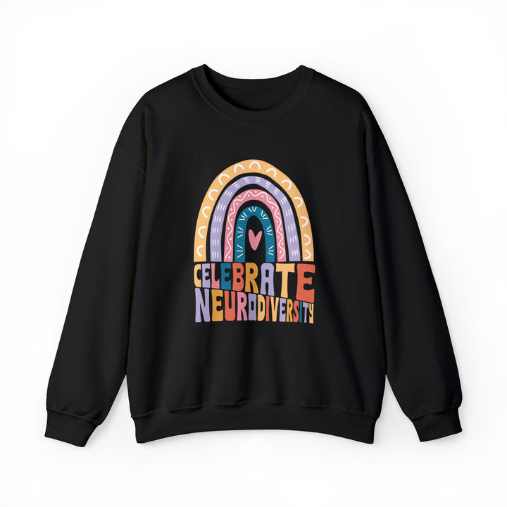 Celebrate Neurodiversity Rainbow Sweatshirt