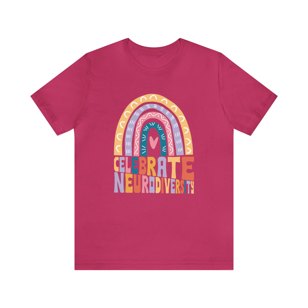 Celebrate Neurodiversity Rainbow Tee