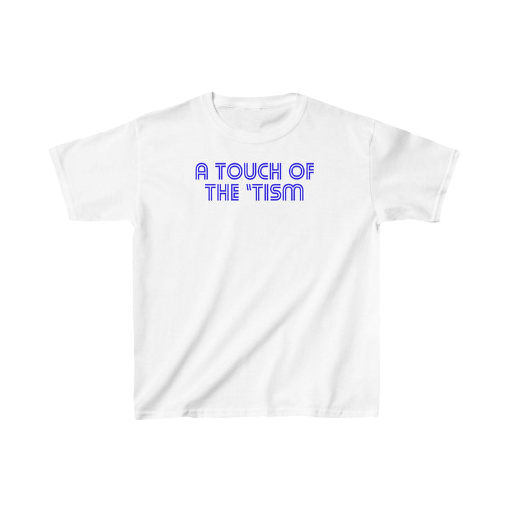 Kids Touch of the Tism Line Letters Tee