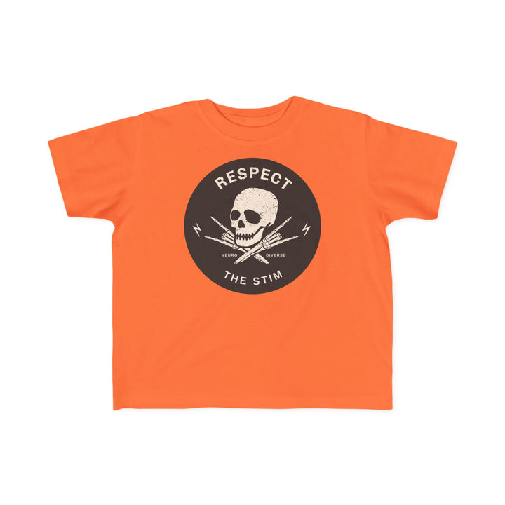 Toddler's  Respect the Stim Skull Tee