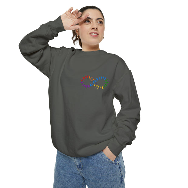 Comfort Colors Embrace and Celebrate Neurodiversity Sweatshirt