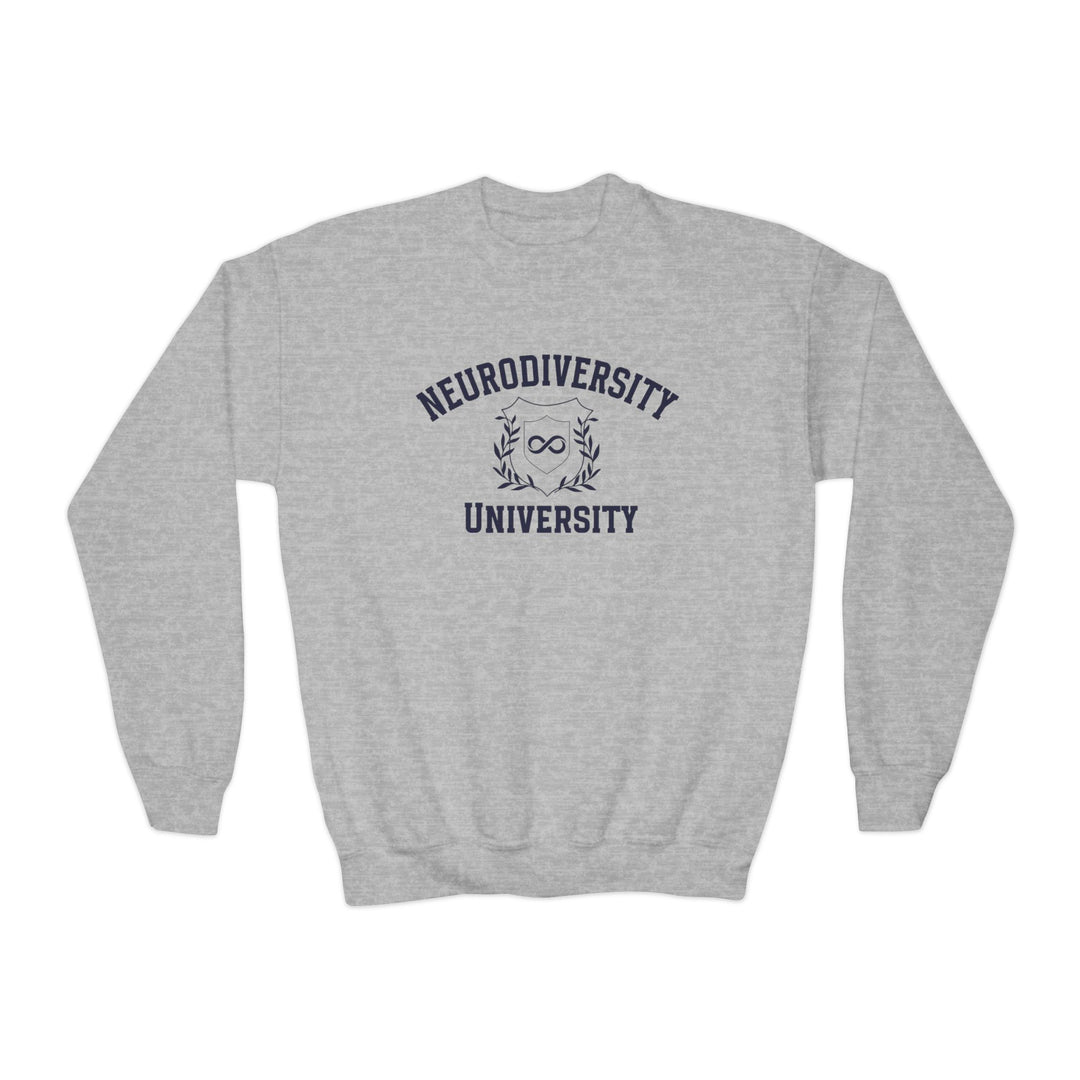 Kids Neurodiversity University Infinity Symbol Sweatshirt