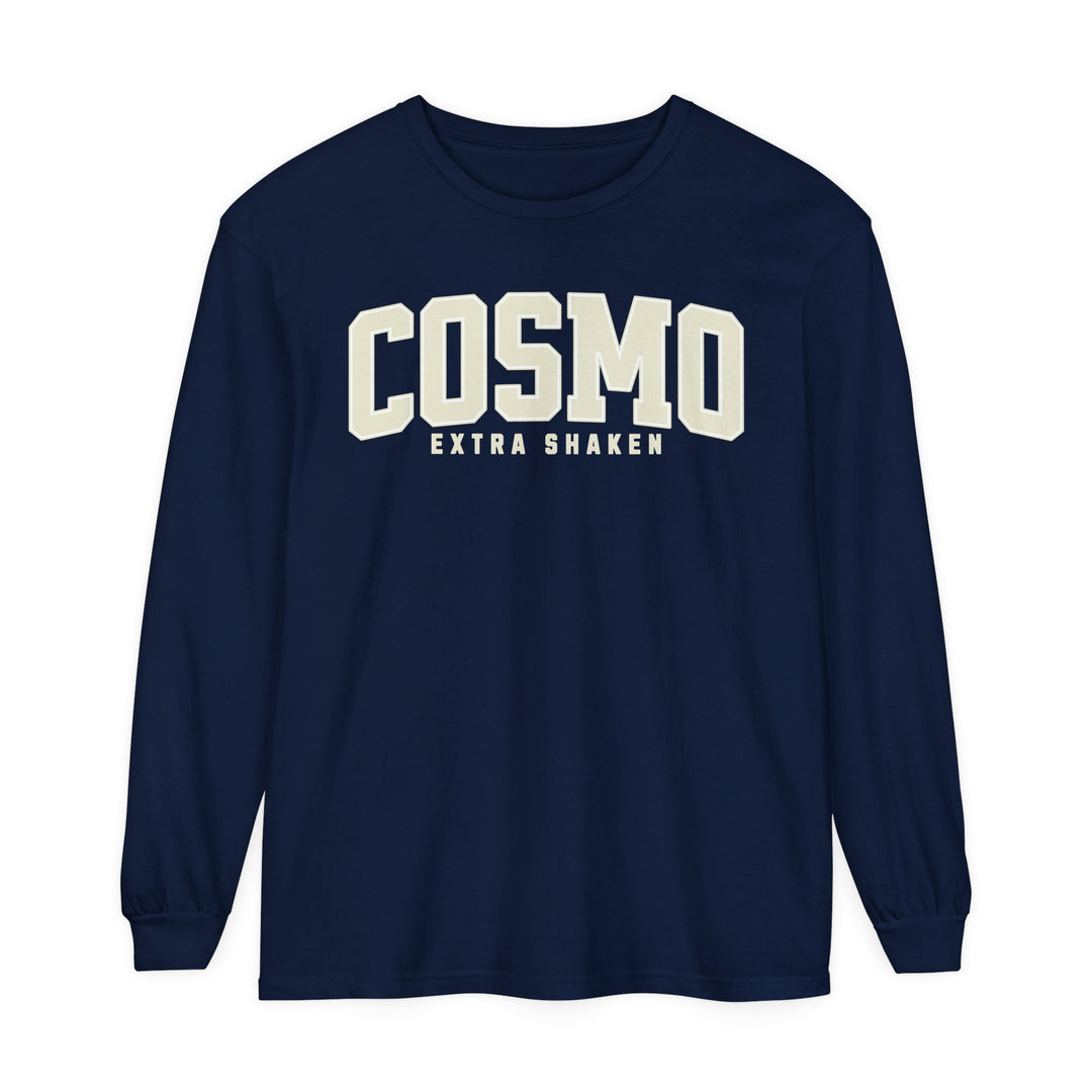 Cosmo Extra Shaken Garment-dyed Long Sleeve T-Shirt