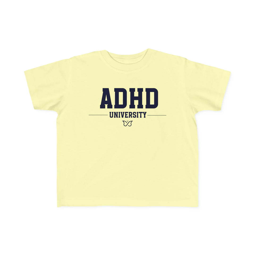 Toddler ADHD University Butterfly Symbol Tee