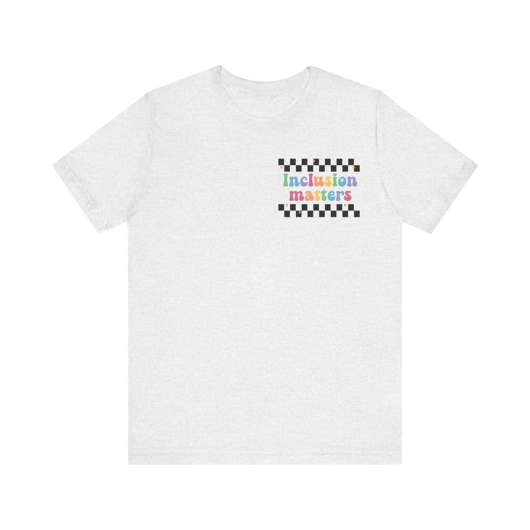 Adult Inclusion Matter Checkerboard Front and Back Tee