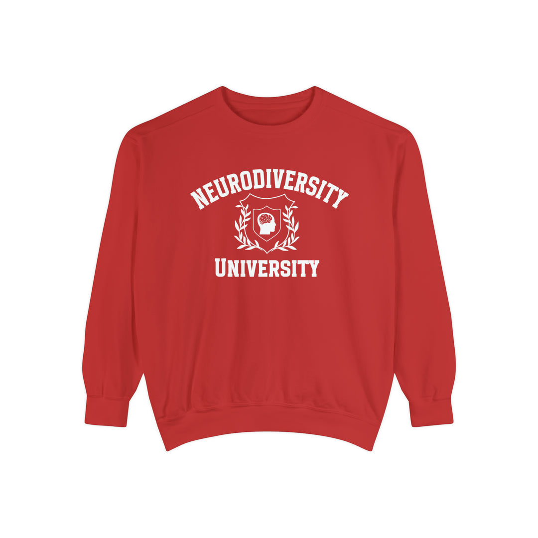 Adult Comfort Colors Neurodiversity University Beautiful Mind  Sweatshirt