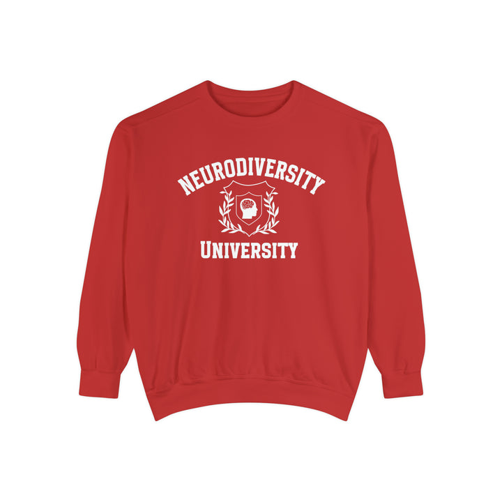 Adult Comfort Colors Neurodiversity University Beautiful Mind  Sweatshirt