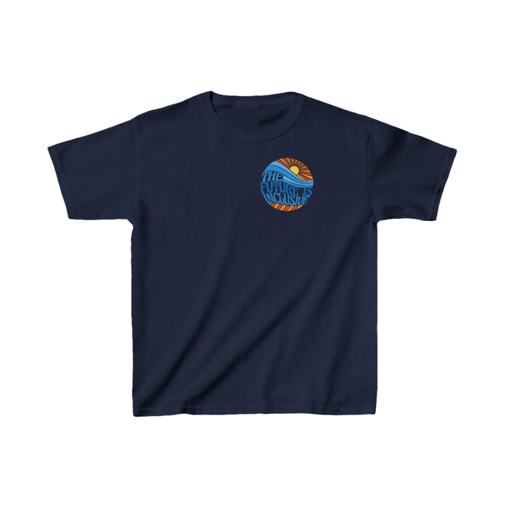 Kids The Future Is Inclusive Groovy Sun Tee