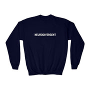 Kids Neurodivergent Distressed Text Sweatshirt