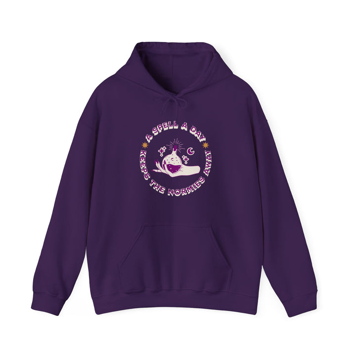 Adult A Spell A Day Keeps The Normies Away Hoodie