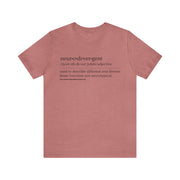 Neurodivergent Definition Black Text Tee