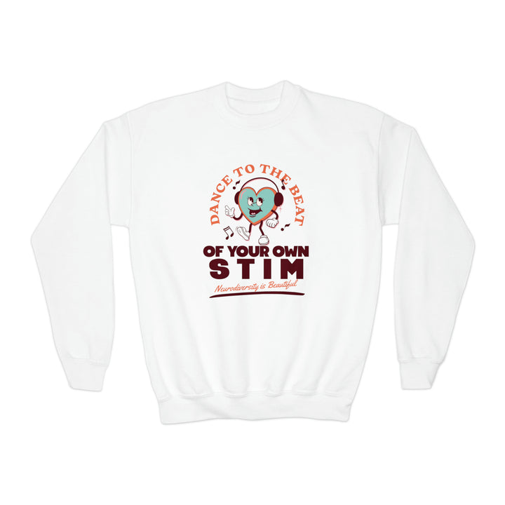 Kids Dance to the Beat of Your Own Stim Sweatshirt