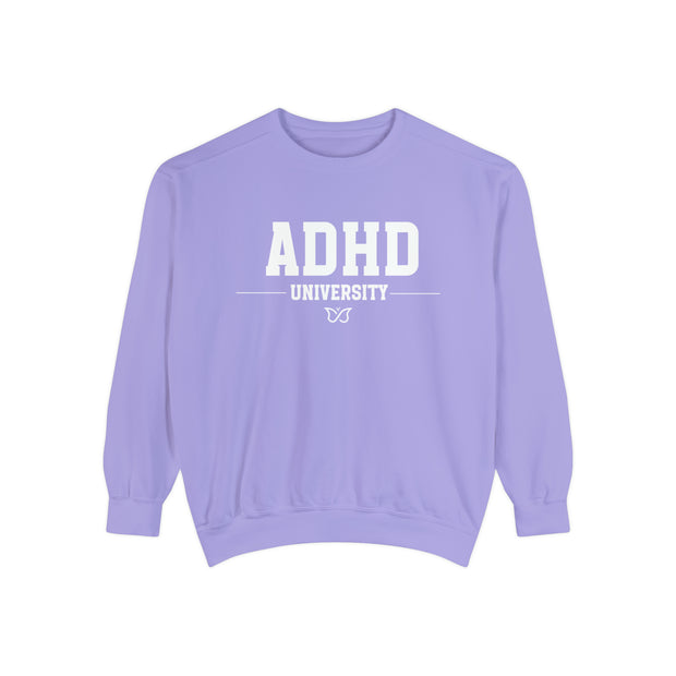 Comfort Colors ADHD University Butterfly Symbol Sweathshirt