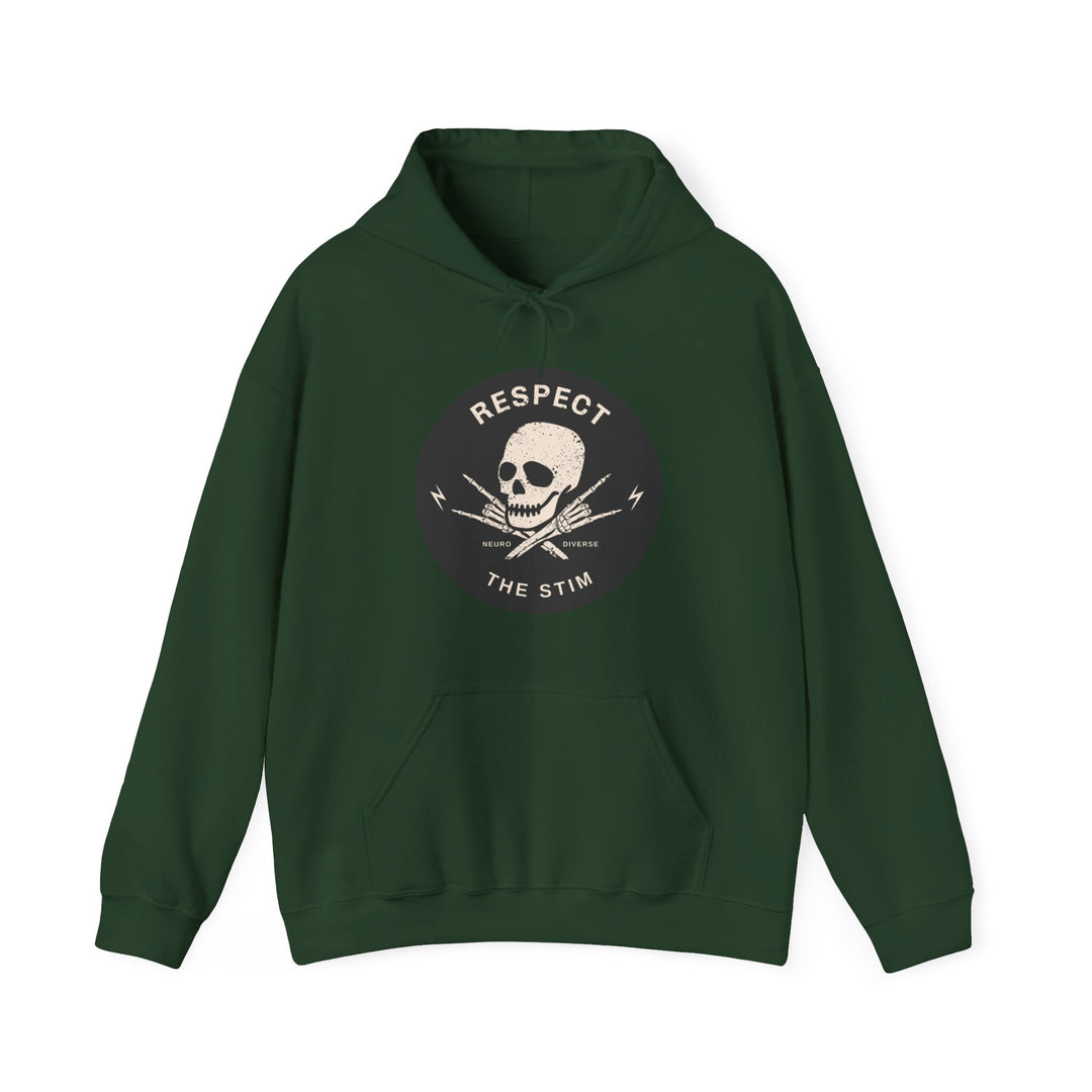 Adult Respect the Stim Skull Hoodie