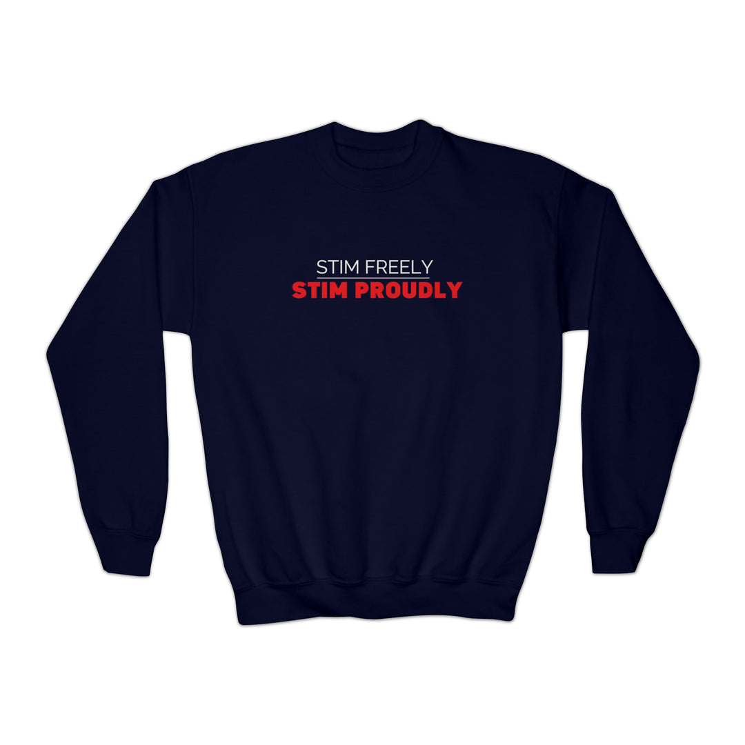 Kids Stim Freely Stim Proudly Sweatshirt