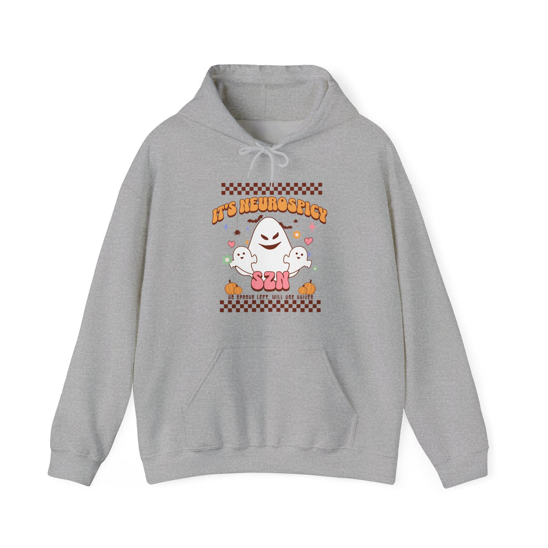 Adult Its Neurospicy Szn Ghost, Spoons, Knives Hoodie