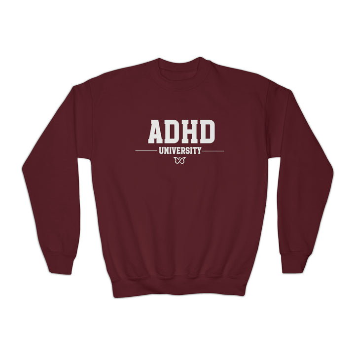 Kids ADHD University Butterfly Symbol Sweatshirt