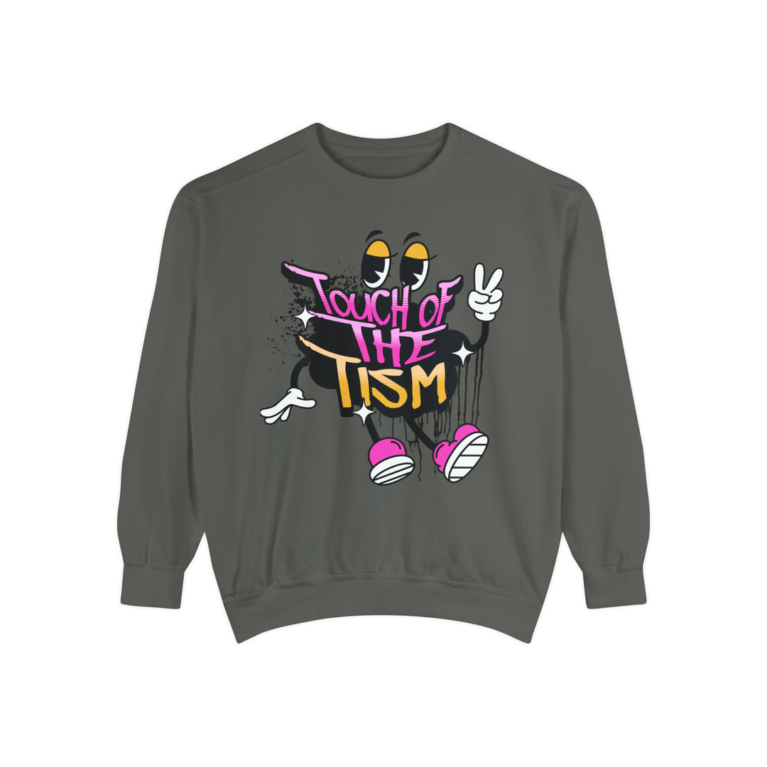 Adult Touch of the Tism Graffiti  Comfort Colors Sweatshirt