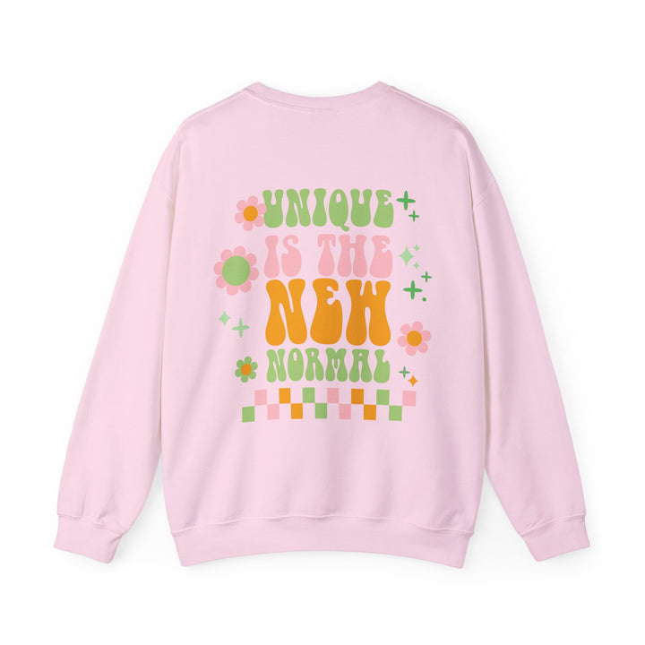 Adult Unique is the New Normal Front and Back Sweatshirt