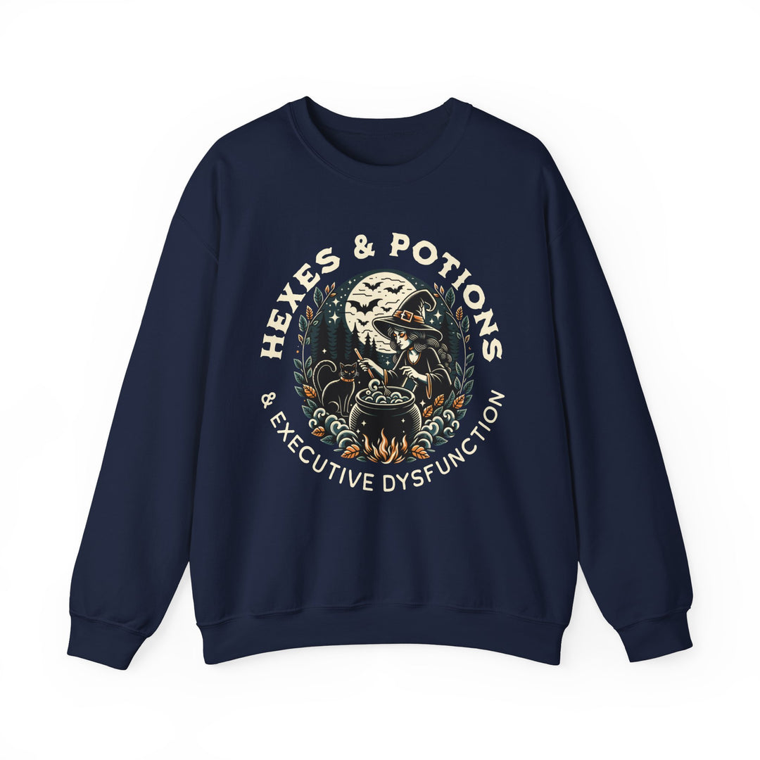 Adult Hexes & Potions & Executive Dysfunction  Sweatshirt