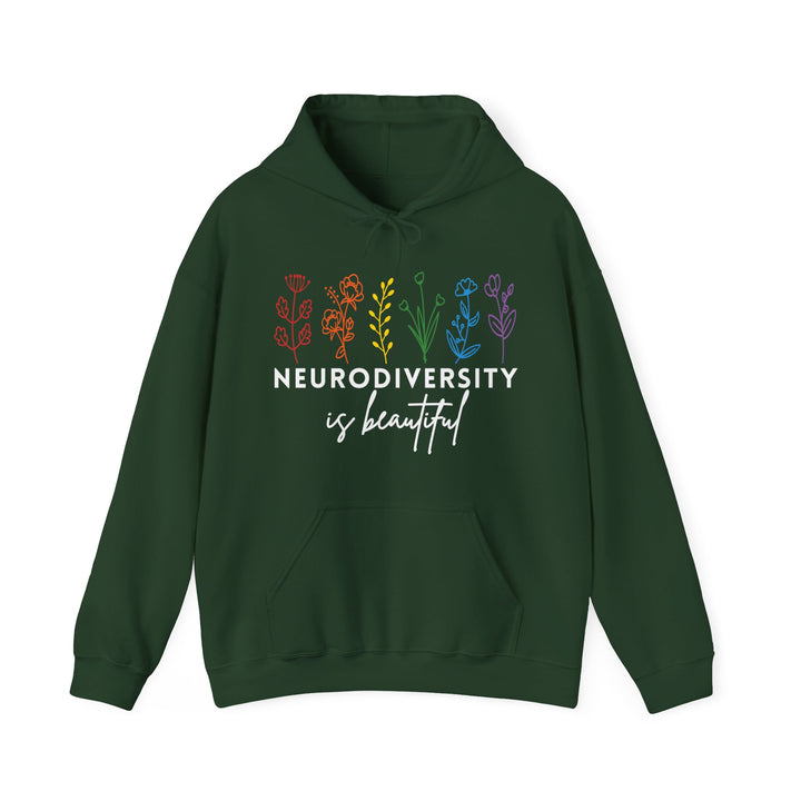 Adult Neurodiversity Is Beautiful Flowers Hoodie