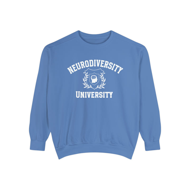 Adult Comfort Colors Neurodiversity University Beautiful Mind  Sweatshirt