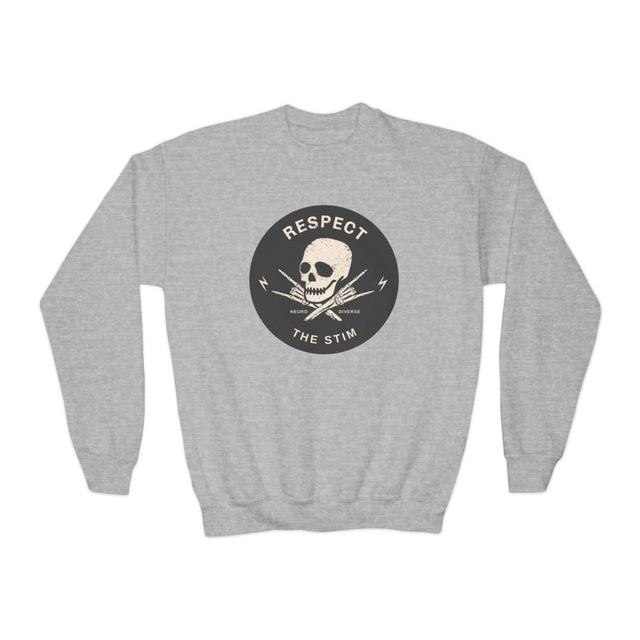 Kids Respect the Stim Skull Sweatshirt