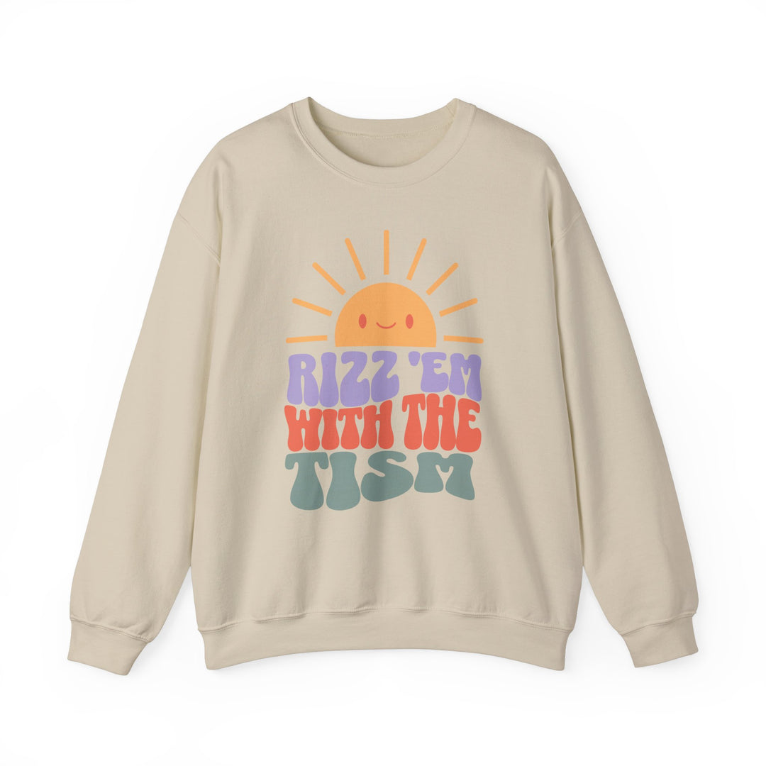 Adult Sunny Rizz 'Em With The Tism Sweatshirt