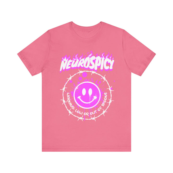 Adult NeuroSpicy Barbed Wire and Smiley Face Tee