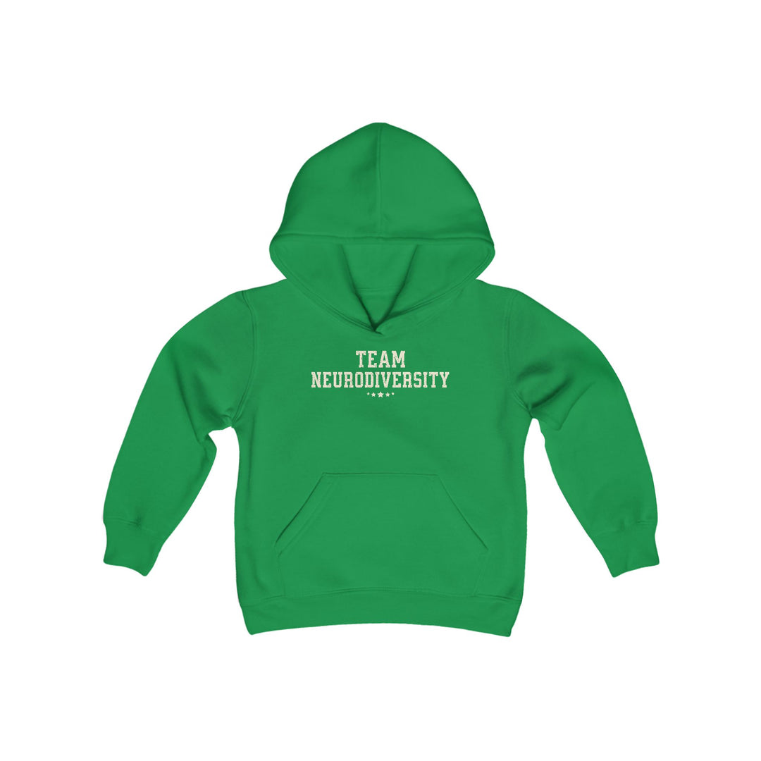 Kids Team Neurodiversity Distressed Hoodie Sweatshirt