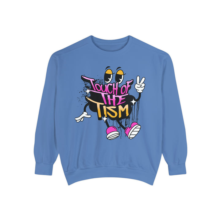 Adult Touch of the Tism Graffiti  Comfort Colors Sweatshirt