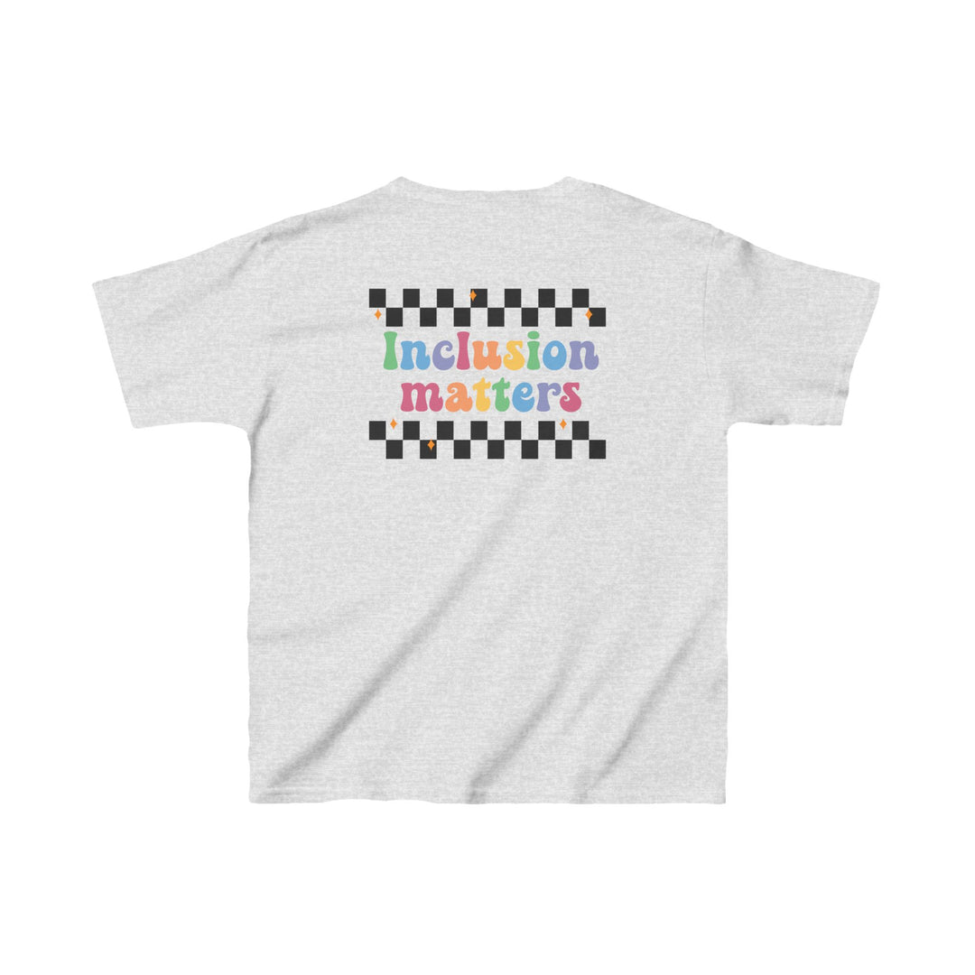 Kids Inclusion Matter Checkerboard Front and Back Tee