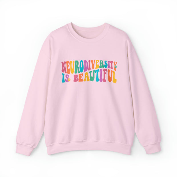 Neurodiversity is Beautiful Groovy Sweatshirt