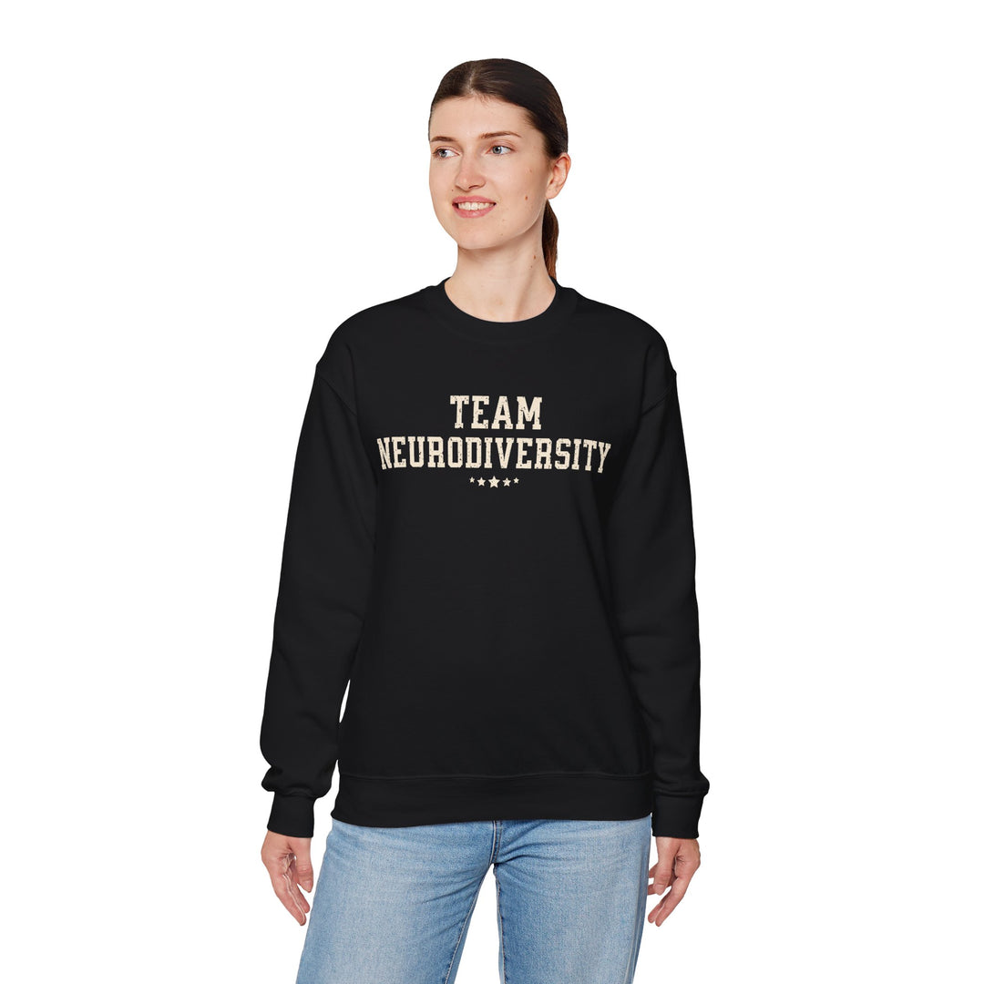 Adult Team Neurodiversity Distressed Sweatshirt