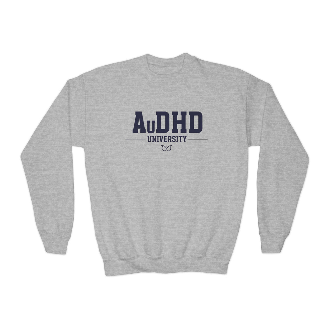 Kids AuDHD University Butterfly Symbol Sweatshirt