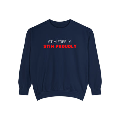 Comfort Colors Stim Freely Stim Proudly Sweatshirt