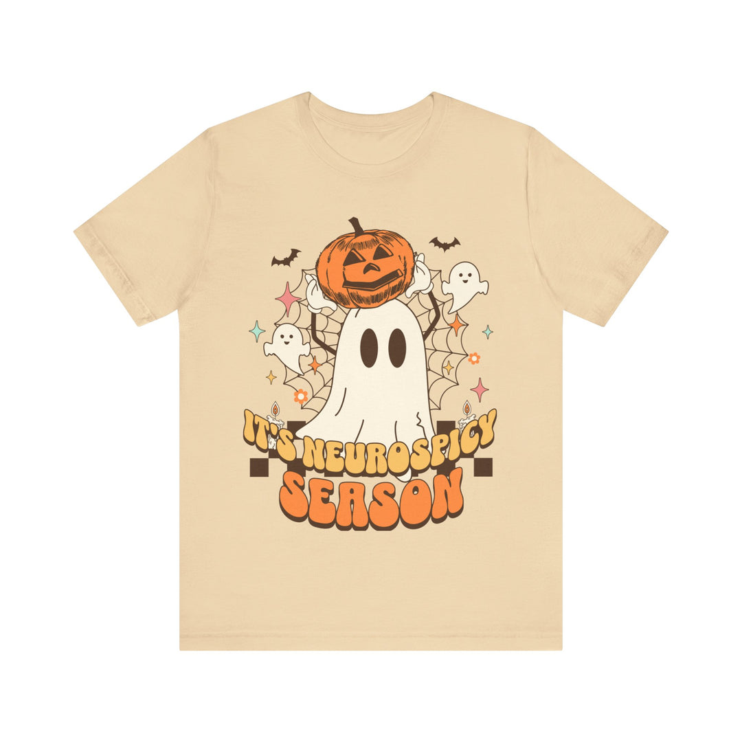 Adult Its Neurospicy Season Ghost and Pumpkin Tee