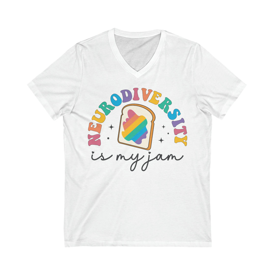 Neurodiversity is My Jam V-Neck Tee