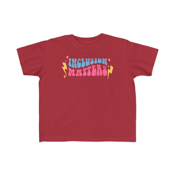 Toddler's  Inclusion Matters Lightning Tee